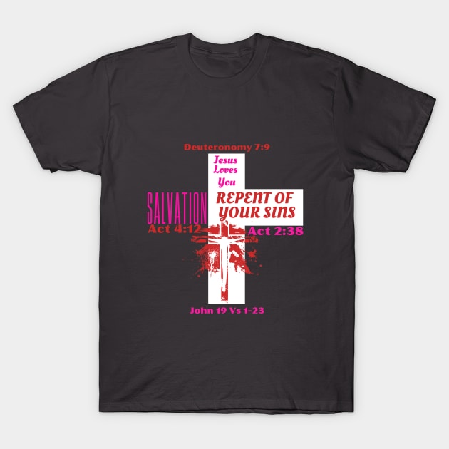 Bible Quotes T-Shirt by Jimmynice